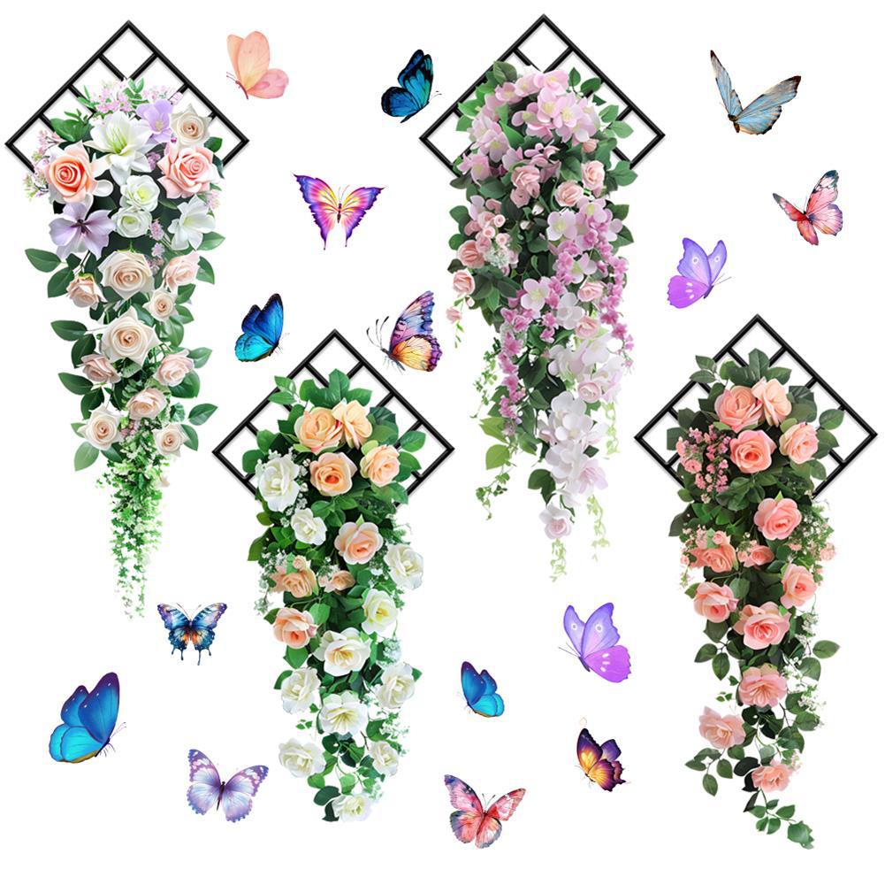 Butterfly flower-vine rose