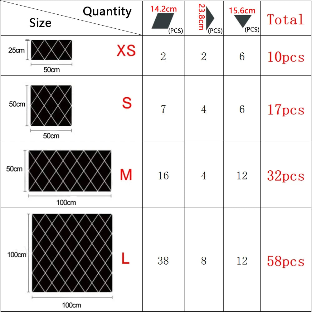 Acrylic Triangles Self-adhesive Diamonds DIY