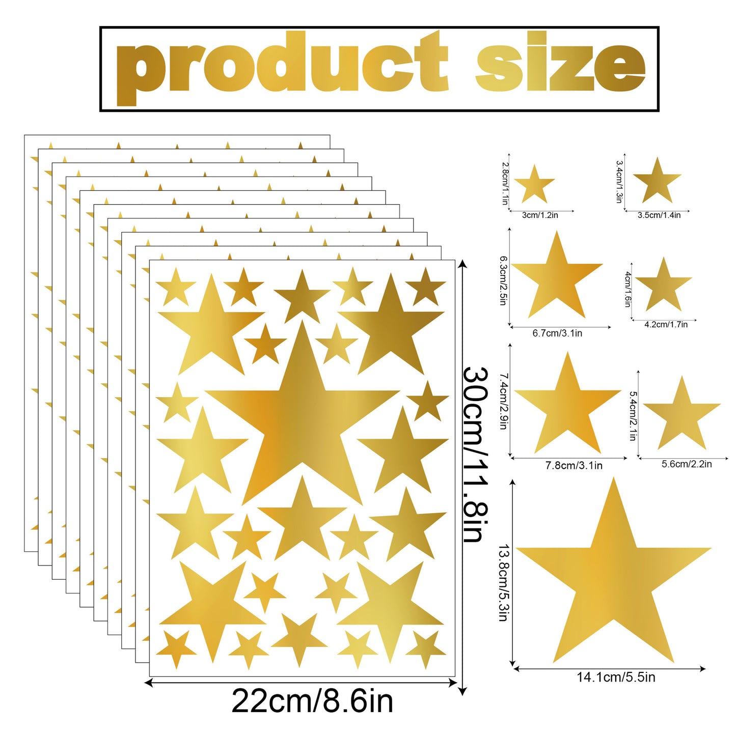 Gold Foil Star