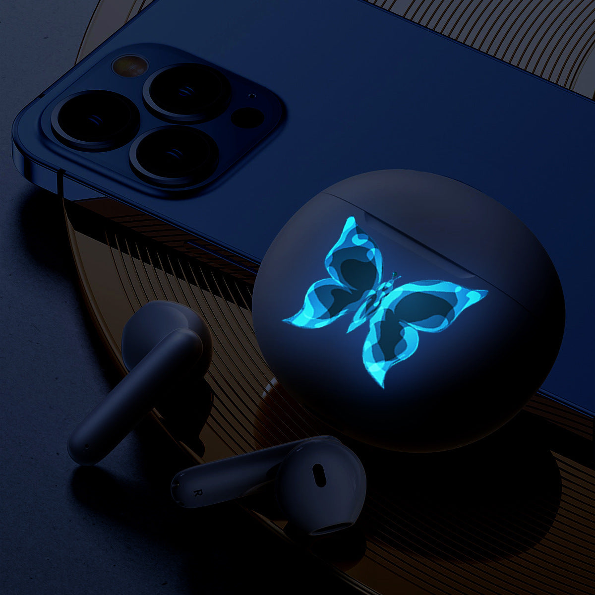 Blue Luminous Butterfly